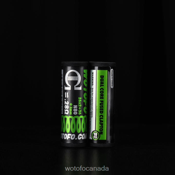 Wotofo PREBUILT COILS RT4226314 DUAL CORE FUSED CLAPTON 0.28 OHM 10PCS Wotofo shop online