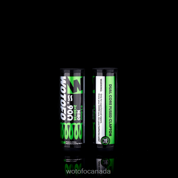 Wotofo PREBUILT COILS RT4226326 DUAL CORE FUSED CLAPTON 0.90 OHM 10PCS Wotofo disposable vape