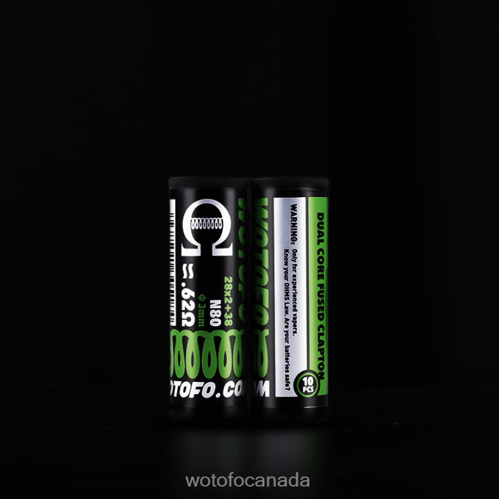Wotofo PREBUILT COILS RT4226327 DUAL CORE FUSED CLAPTON 0.62 OHM 10PCS Wotofo e-cigarette