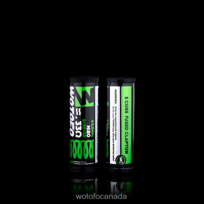 Wotofo PREBUILT COILS RT4226327 DUAL CORE FUSED CLAPTON 0.62 OHM 10PCS Wotofo e-cigarette