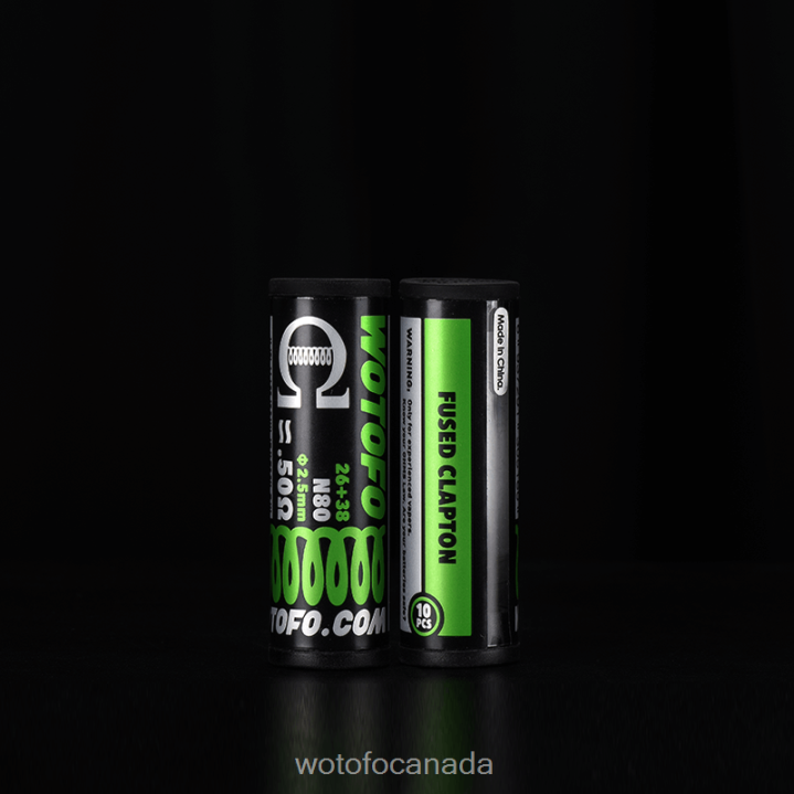 Wotofo PREBUILT COILS RT4226327 DUAL CORE FUSED CLAPTON 0.62 OHM 10PCS Wotofo e-cigarette