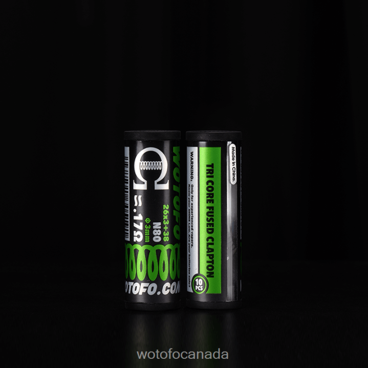 Wotofo PREBUILT COILS RT4226327 DUAL CORE FUSED CLAPTON 0.62 OHM 10PCS Wotofo e-cigarette