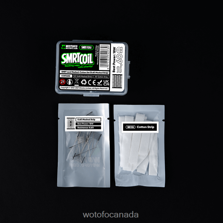 Wotofo SMRT NORD MESH-COTTON SET RT4226350 0.6OHM MESH+COTTON Wotofo puff