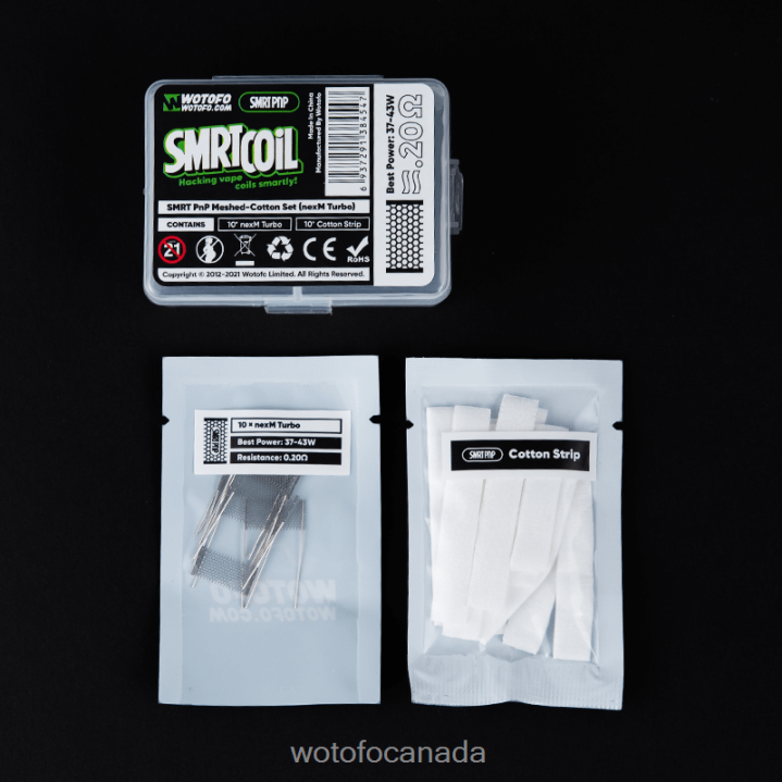 Wotofo SMRT PNP MESH-COTTON SET RT4226340 NEXMESH EXTREME Wotofo puff
