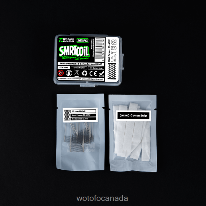 Wotofo SMRT RPM2 MESH-COTTON SET RT4226367 NEXMESH EXTREME Wotofo e-cigarette