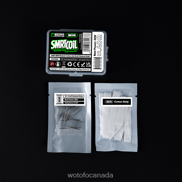 Wotofo SMRT RPM MESH-COTTON SET RT4226349 0.4OHM MESH+COTTON Wotofo reviews