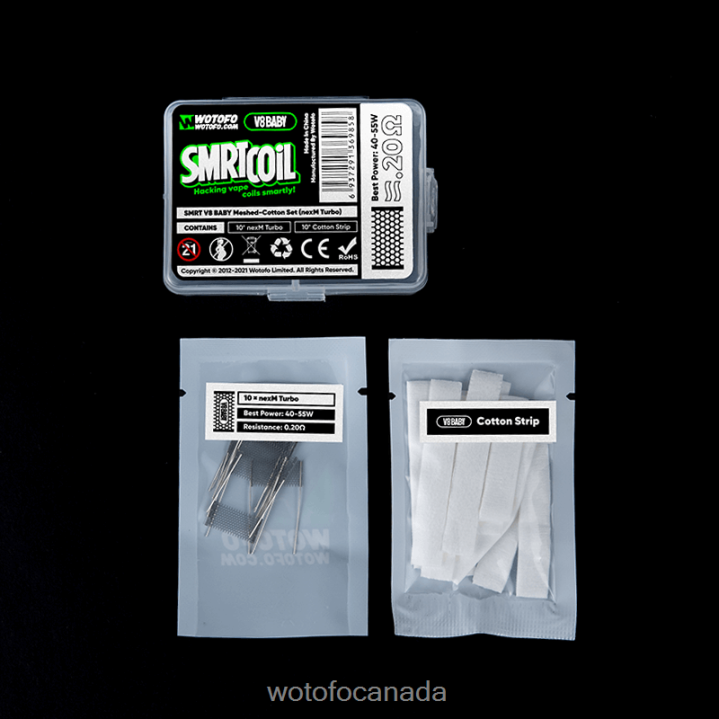 Wotofo SMRT V8 BABY MESH-COTTON SET RT4226352 NEXMESH CHILL Wotofo ottawa