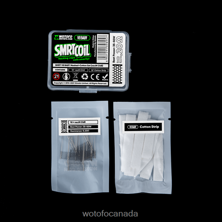 Wotofo SMRT V8 BABY MESH-COTTON SET RT4226369 NEXMESH EXTREME Wotofo reviews