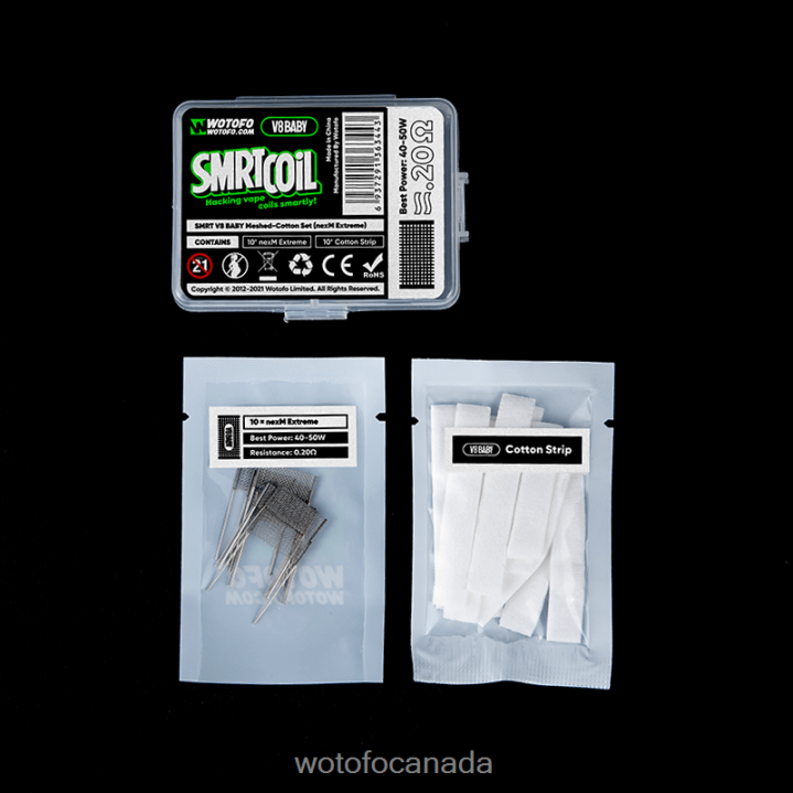Wotofo SMRT V8 BABY MESH-COTTON SET RT4226369 NEXMESH EXTREME Wotofo reviews