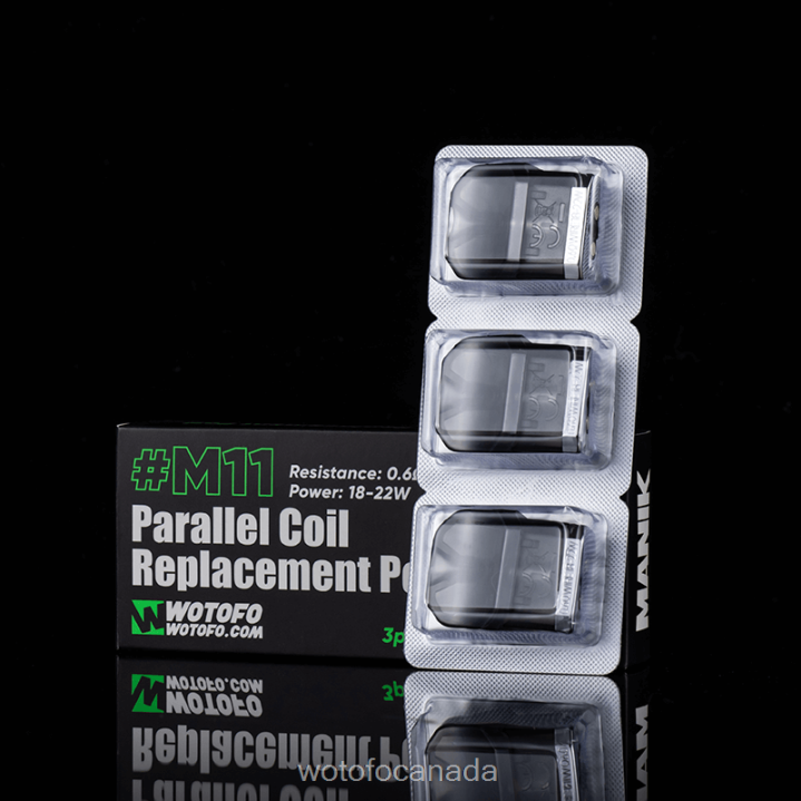 Wotofo MANIK MINI REPLACEMENT POD RT422657 M11 PARALLEL COIL BUILT-IN 3PCS Wotofo e-cigarette